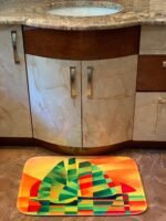 3dRose Bathroom Bath Rug Mat - The Desert by Georg Flegel Table Filled with Desert and a Parrot BLN Food and Dining Fine Art Collection - Image 3