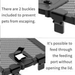 SARUFO Reptile Terrarium (9Pieces) 8 * 8 * 12 Amphibian Vertical Habitat Tank Starter Kit, Suitable for Small Reptiles such as Geckos, Snakes, Lizards, Chameleons, Serpents(8 * 8 * 12 inchs) - Image 5