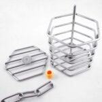 Litewoo Bird Stainless Steel Foraging Toy Feeder Cage Food Container Hanging Chewing Toy - Only Blocks Colorful Parrot Toys Hanging Toy for Parakeet Cockatiel Conure Macaw (Feeder) - Image 6