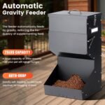 Automatic Dog Feeder Large Breed with Lid, 25 Lbs Outdoor and Intdoor Gravity Dog Feeder and Hanging Self Feeding Dog Food Dispenser, Automatic Dog Feeders for Large Dogs, Cats, Deer, Chicks - Image 5