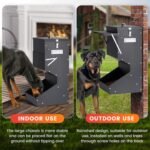 Automatic Dog Feeder Large Breed with Lid, 25 Lbs Outdoor and Intdoor Gravity Dog Feeder and Hanging Self Feeding Dog Food Dispenser, Automatic Dog Feeders for Large Dogs, Cats, Deer, Chicks - Image 6