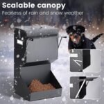 Automatic Dog Feeder Large Breed with Lid, 25 Lbs Outdoor and Intdoor Gravity Dog Feeder and Hanging Self Feeding Dog Food Dispenser, Automatic Dog Feeders for Large Dogs, Cats, Deer, Chicks - Image 7
