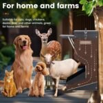 Automatic Dog Feeder Large Breed with Lid, 25 Lbs Outdoor and Intdoor Gravity Dog Feeder and Hanging Self Feeding Dog Food Dispenser, Automatic Dog Feeders for Large Dogs, Cats, Deer, Chicks - Image 8