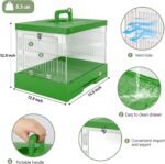 Acrylic Transparent Portable Pet Cage for Cats, Rabbits & Small Pets - 360° Visible, Indoor & Outdoor Use, Easy to Move,Easy-Clean & Space-Saving Design, Durable Design for All Pet Lovers - Image 4