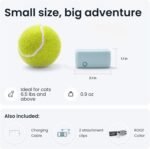 Tractive GPS Cat Tracker (6.5 lbs+), Real-time Pet Location Tracker, Health & Wellness Alerts, Battery Life Up to 7 Days, Breakaway Cat Collar Included (Mint) - Image 5