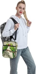 Couple Parrots Olive Lunch Bag for Men Women Insulated Lunch Box for Adult Reusable Lunch Tote Bags Large Capacity Lunch Case Leakproof Cooler Lunch Container for Work Travel Office - Image 7
