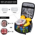 parrots Lunch Bag for Men Women Insulated Lunch Box for Adult Reusable Lunch Tote Bags Large Capacity Lunch Case Leakproof Cooler Lunch Container for Work Travel Office - Image 4