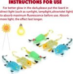Glow in The Dark Lizard Set,12 Pack Stretchy Realistic Reptile Toy Set for for Kids Boys Girls,Great for Birthday,Themed Parties,Goodie Bag Fillers,Carnival Prizes - Image 3