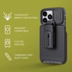 Tech21 iPhone 14 Pro Max Evo Max Compatible with MagSafe® – Durable, Shock-Absorbing and Rugged Phone Case with Holster and 20ft FlexShock Multi-Drop Protection - Image 3