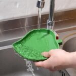 2PCS Tortoise Water Dish, Leaf Shape Reptile Water Dish Bowl, Turtle Feeder Plate, Pet Feeding Bowl for Tortoise Hermit Crab Snake Reptile Drinking and Eating(2 Sizes) - Image 6