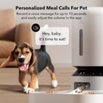 PETLIBRO Automatic Cat Feeder, 5G WiFi Pet Feeder for Two Cats or Dogs with Remote Control, 5L Cat Food Dispenser with Low Food Sensor, 1-10 Meals Per Day, Up to 10s Meal Call for Pets - Image 4