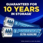 Powermax 24-Count Triple AAA Batteries, Ultra Long Lasting Alkaline Battery, 10-Year Shelf Life, Reclosable Packaging - Image 5