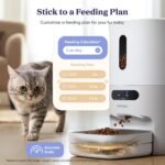 Automatic Cat Feeder, Smart Scale Tracks Pet's Food Intake, App Remote Feeding, 3.6L Timed Food Dispenser for Cats and Dogs, Up to 10 Meals Per Day, Stainless Steel Bowl, Dual Power Supply - Image 3