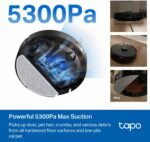 Tapo Ultra-Slim LiDAR Smart Navigation Robot Vacuum and Mop, 5300Pa Max, 97%+ Dust Pickup, Customizable Cleaning, Self-Charging, Works w/Alexa & Google Home, RV20 Max - Image 3