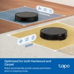 Tapo Ultra-Slim LiDAR Smart Navigation Robot Vacuum and Mop, 5300Pa Max, 97%+ Dust Pickup, Customizable Cleaning, Self-Charging, Works w/Alexa & Google Home, RV20 Max - Image 6