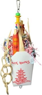A&E CAGE COMPANY HB836 Happy Beaks Chinese Take Out Toy, Multicolor - Image 2