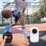 4K Cat Collar Camera IPS Touch Screen HD Pet Camera Small Action Sport Dog Cam Magnetic Clip Back Shake Proof (White) - Image 3