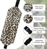 Bearded Dragon Carrier and Leather Leash, Adjustable Harness and Reptile Small Pet Coral Fleece Backpack for Outdoor Travel Walking Rest - Yellow - Image 4