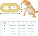 Bearded Dragon Carrier and Leather Leash, Adjustable Harness and Reptile Small Pet Coral Fleece Backpack for Outdoor Travel Walking Rest - Yellow - Image 5