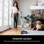 Shark HZ3002 Stratos Ultralight Corded Stick Vacuum with DuoClean PowerFins HairPro, Self-Cleaning Brushroll, & Odor Neutralizer Technology, Navy - Image 3
