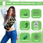 Bearded Dragon Sling Carrier, Small Animal Bag for Lizards and Small Reptile with Adjustable Strap, Breathable Material and Stable Triangular Joint Design (Forest Color) - Image 6