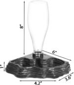 Automatic Reptile Water Dish 13.5Oz Reptile Water Bowl Bearded Dragon Leopard Gecko Snake Lizard Terrarium Tank Accessories… (Black) - Image 3