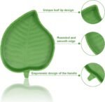 4 Pieces Leaf Reptile Food Water Bowl Plate Dish for Tortoise Corn Snake Crawl Pet Drinking and Eating, 2 Sizes - Image 6