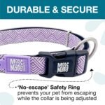 Max & Molly Urban Pets Smart ID Dog Collar - Soft Neoprene, Waterproof, Machine Washable, Power Buckle, Gotcha! QR Tag & Custom App Profile, Mykonos Lilac S - Image 4