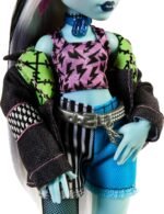 Monster High Frankie Stein Doll in Denim Jacket & Shorts, Includes Pet Dog Watzie & Accessories Like a Backpack, Snack & Notebook - Image 6