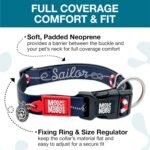 Max & Molly Urban Pets Smart ID Dog Collar - Soft Neoprene, Waterproof, Machine Washable, Power Buckle, Gotcha! QR Tag & Custom App Profile, Sailor M - Image 4