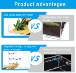 Reptile Terrarium Tank, Hermit Crab Bearded Dragon Enclosure Cage, Habitat Feeding Breeding Box for Amphibian Jumping Spider, Clear Acrylic, 16x8x8 Inch - Image 4