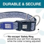 Max & Molly Urban Pets Smart ID Dog Collar - Soft Neoprene, Waterproof, Machine Washable, Power Buckle, Gotcha! QR Tag & Custom App Profile, Mykonos Navy L - Image 4