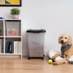 IRIS USA WeatherPro Airtight Dog Food Storage Container, Up to 50 lbs, Removable Wheels, for Dog Cat Bird and other Pet Food Storage Bin, Keep Fresh, Translucent Body, Easy Mobility, Clear/Black - Image 10