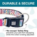 Max & Molly Urban Pets Smart ID Dog Collar - Soft Neoprene, Waterproof, Machine Washable, Power Buckle, Gotcha! QR Tag & Custom App Profile, Magic Zebra L - Image 3