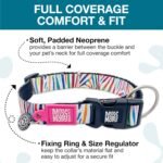 Max & Molly Urban Pets Smart ID Dog Collar - Soft Neoprene, Waterproof, Machine Washable, Power Buckle, Gotcha! QR Tag & Custom App Profile, Magic Zebra L - Image 4