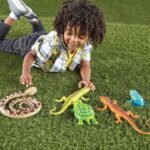 Learning Resources Jumbo Reptiles & Amphibians, Tortoise, Gecko, Snake, Iguana, and Tree Frog, 5 Animals, Ages 3+ - Image 3