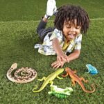 Learning Resources Jumbo Reptiles & Amphibians, Tortoise, Gecko, Snake, Iguana, and Tree Frog, 5 Animals, Ages 3+ - Image 4