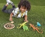 Learning Resources Jumbo Reptiles & Amphibians, Tortoise, Gecko, Snake, Iguana, and Tree Frog, 5 Animals, Ages 3+ - Image 5