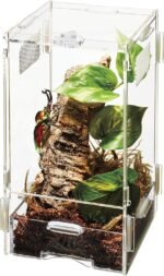 Zilla Micro Habitat Terrarium Enclosure for Small Tree Dwelling Reptiles, Amphibians, Spiders & Other Invertebrates, Small - Image 3