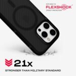 Tech21 EvoArmor for iPhone 16 Pro Compatible with MagSafe - Impact Protection Case 21x Military Standard Tested in Black - Image 4