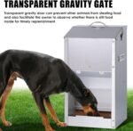Automatic Dog Feeder Large Breed Outdoor Auto Dog Food Dispenser 25lbs Large Capacity Stainless Steel Gravity Pet Feeder Dog Feeding Station Pet Dry Food Dispenser (M) - Image 5