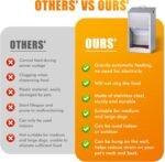 Automatic Dog Feeder Large Breed Outdoor Auto Dog Food Dispenser 25lbs Large Capacity Stainless Steel Gravity Pet Feeder Dog Feeding Station Pet Dry Food Dispenser (M) - Image 6