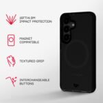 Tech21 EvoArmor case for Samsung Galaxy S25 - with Magnets- Military Grade Impact Protection- Black - Image 5