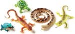 Learning Resources Jumbo Reptiles & Amphibians, Tortoise, Gecko, Snake, Iguana, and Tree Frog, 5 Animals, Ages 3+ - Image 2