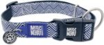Max & Molly Urban Pets Smart ID Dog Collar - Soft Neoprene, Waterproof, Machine Washable, Power Buckle, Gotcha! QR Tag & Custom App Profile, Mykonos Navy M - Image 2