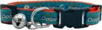 Pets First NFL CAT Collar Miami Dolphins Satin Cat Collar Football Team Collar For Dogs & Cats. A Shiny & Colorful Cat Collar With Ringing Bell Pendant - Image 2