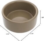 Kaytee Stoneware Ceramic Pet Hamster Bowl, Brown, 3-Inch - Image 4