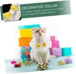 MERRYHAPY Pet Kitten Neck Collar Decorative Cat Dog Collar Lace Adorable Pet Accessory Adjustable Fashionable Yellow m - Image 5