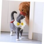 MERRYHAPY Pet Kitten Neck Collar Decorative Cat Dog Collar Lace Adorable Pet Accessory Adjustable Fashionable Yellow m - Image 8