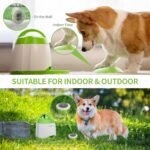 PETGEEK Automatic Dog Treat Dispenser with Button, Dog Button Feeder with Dual Power Supply and Remote Control, Dogs Puzzle Toys and Interactive Pet Toys for Indoor or Outdoor Play(Green) - Image 7